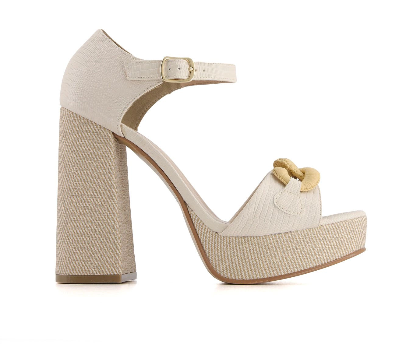 Andrea Womens Ankle Strap Platform High Heel Sandals