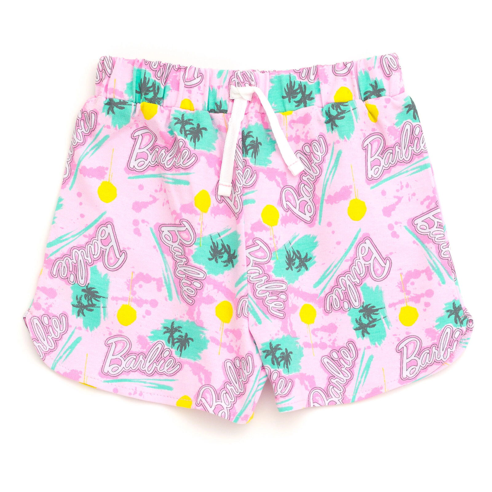 Barbie Girls' 2-Piece T-Shirt and French Terry Shorts Set