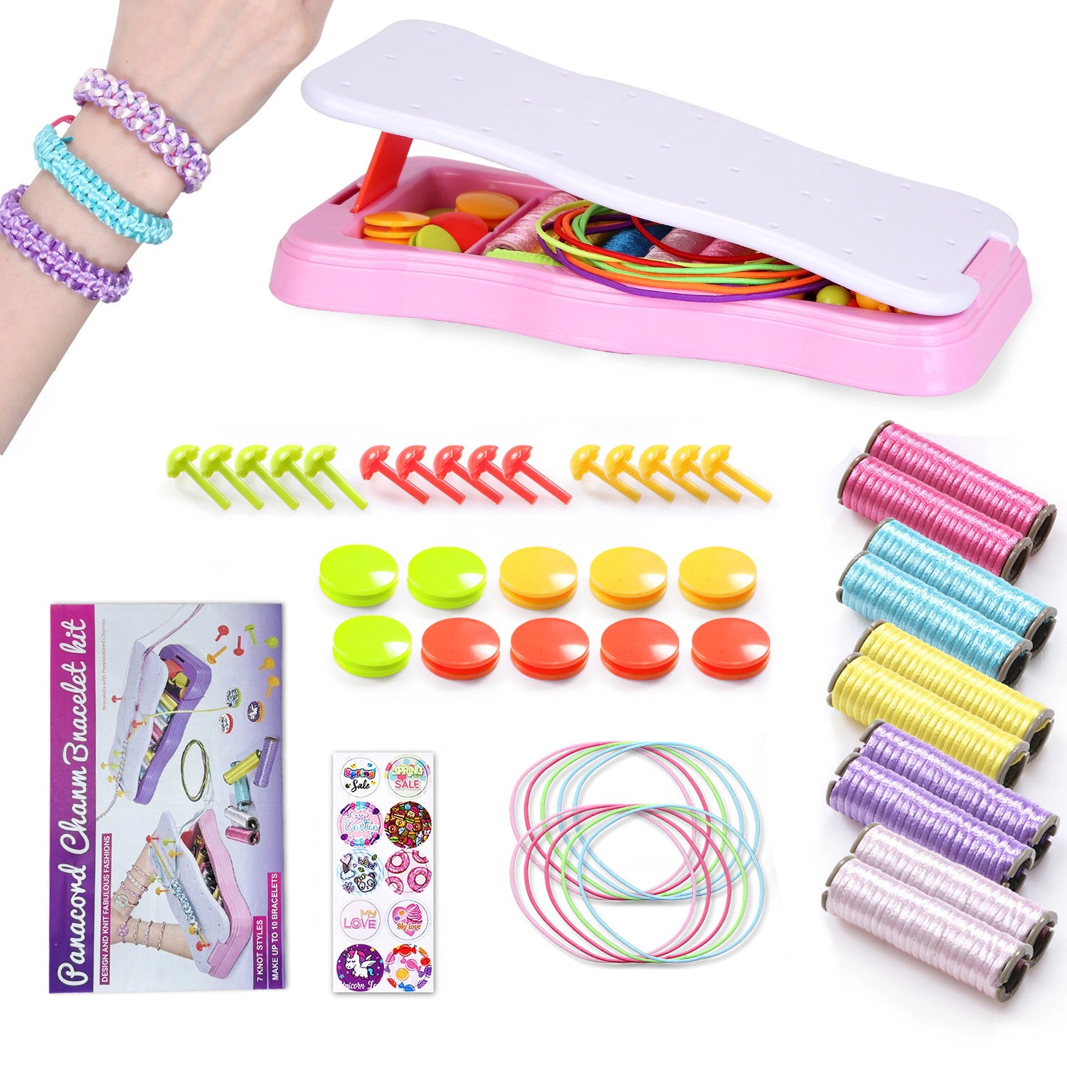 GBruno DIY Bracelet Making Kit With Storage Box