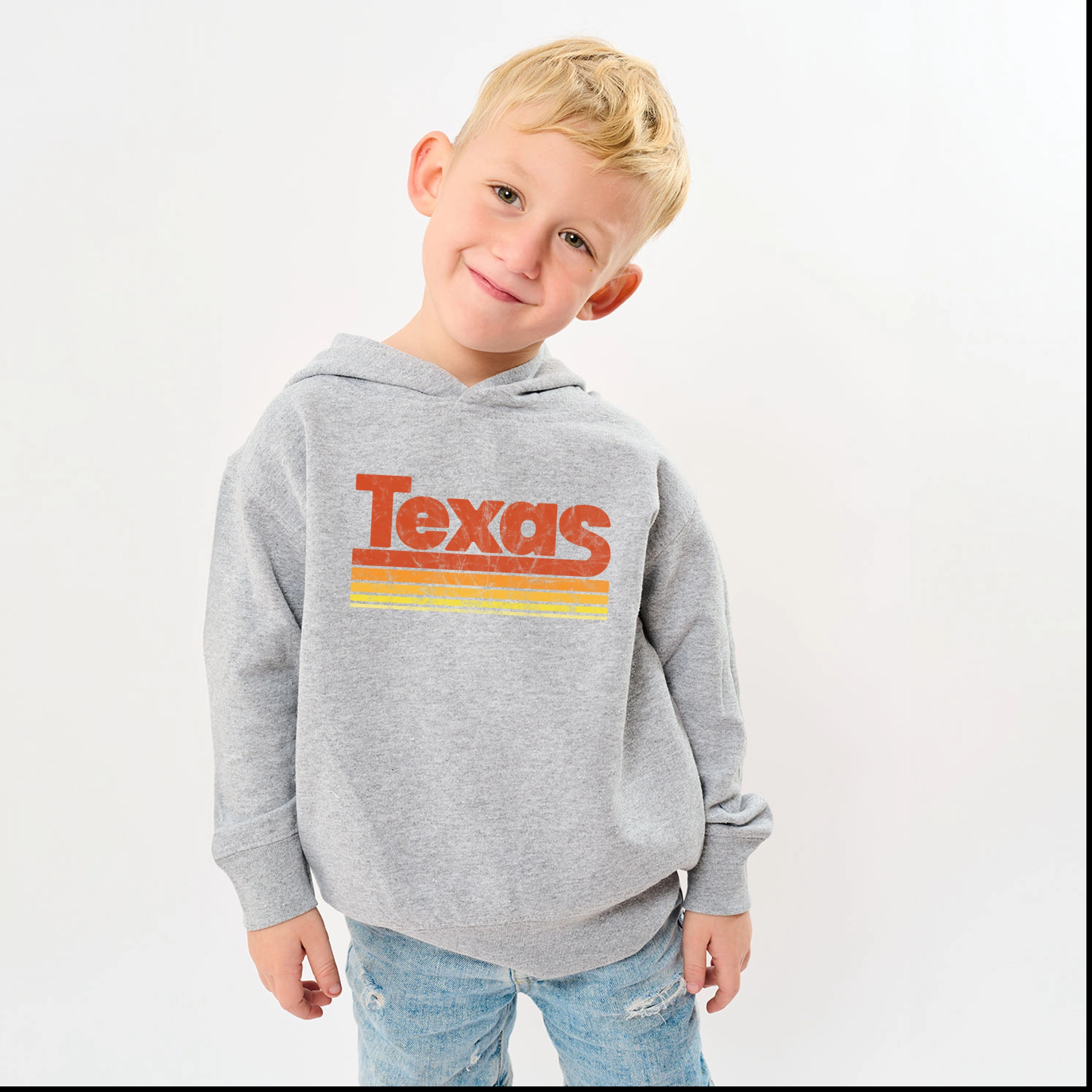 The Juniper Shop - Toddler Hoodie Texas Retro Stripes