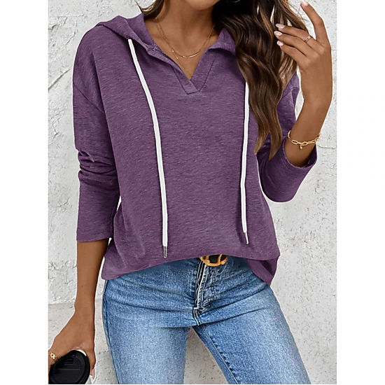 Zeagoo Women's Long Sleeve Lightweight Hooded Top