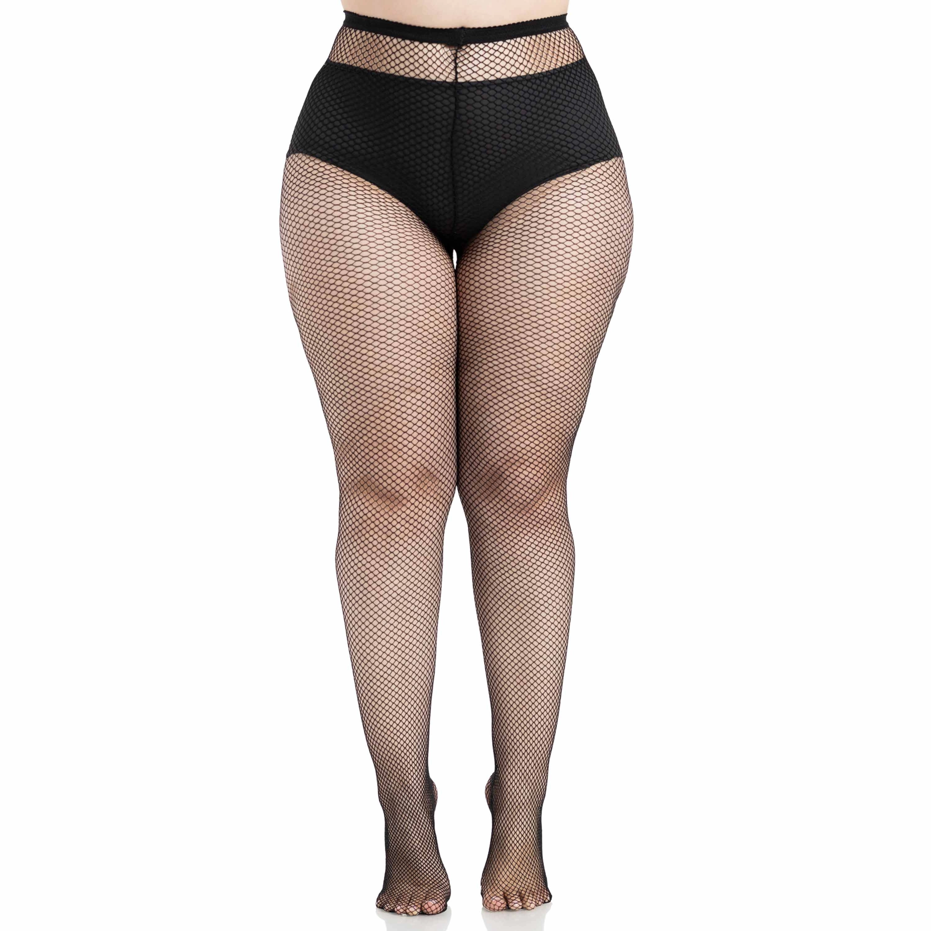 Leg Avenue Women's Plus Size Spandex Fishnet Tights
