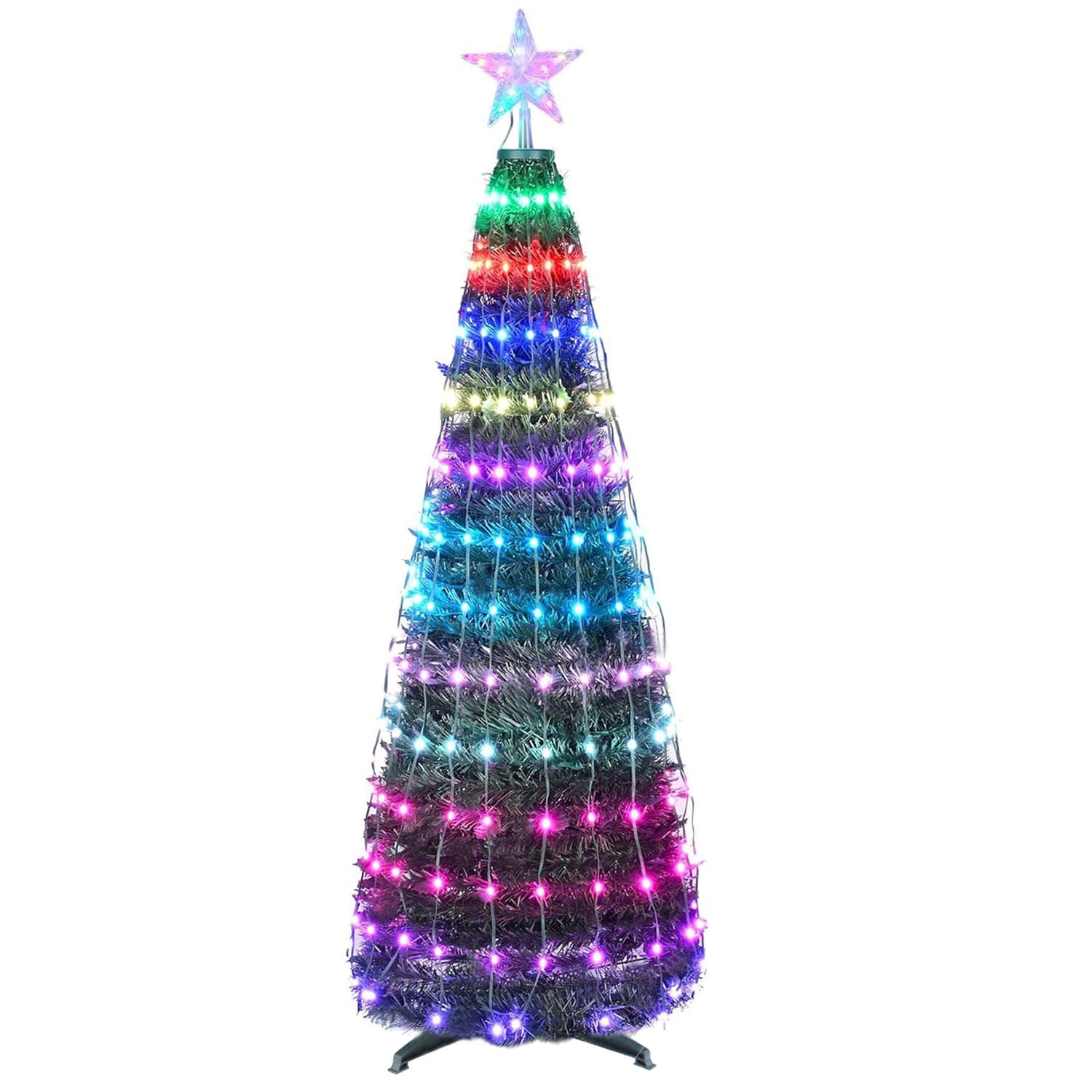 GBruno 4.9ft LED Collapsible Christmas Tree With Remote