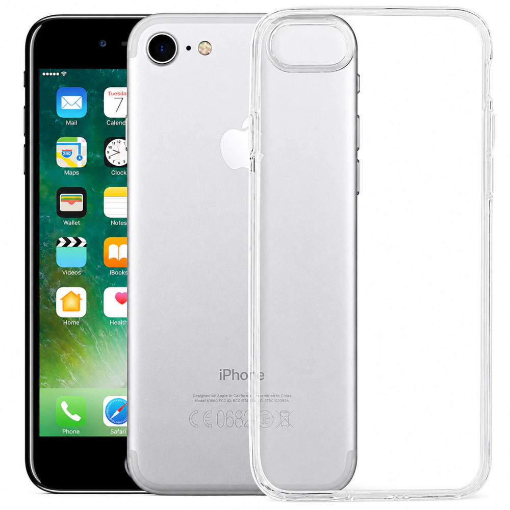 Qixxronics Clear Phone Case for iPhone SE2 / iPhone SE3 Protection Cover for iPhone SE2/SE3 Shockproof Protective Case