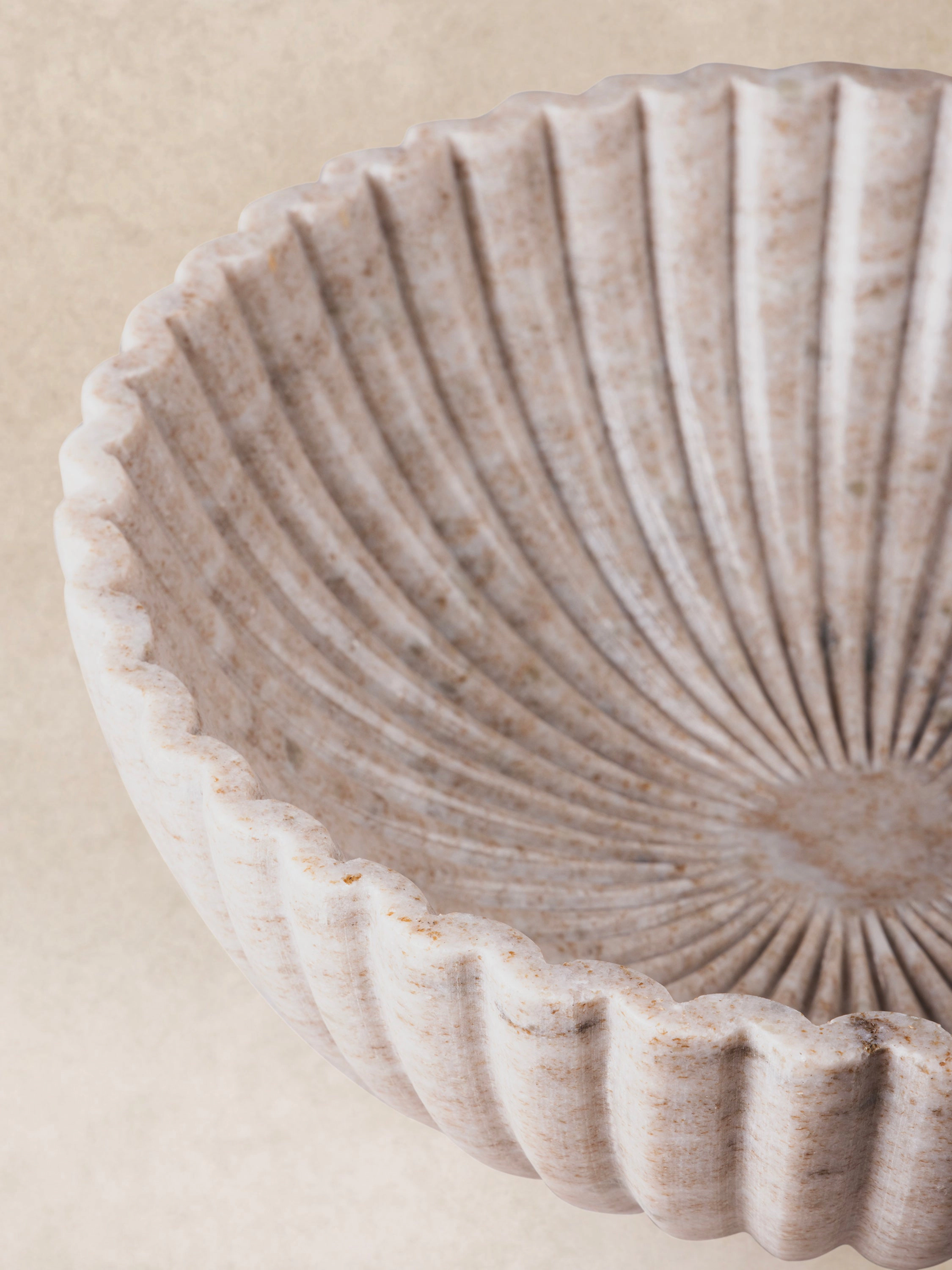 GAURI KOHLI Cairo Beige Marble Bowl
