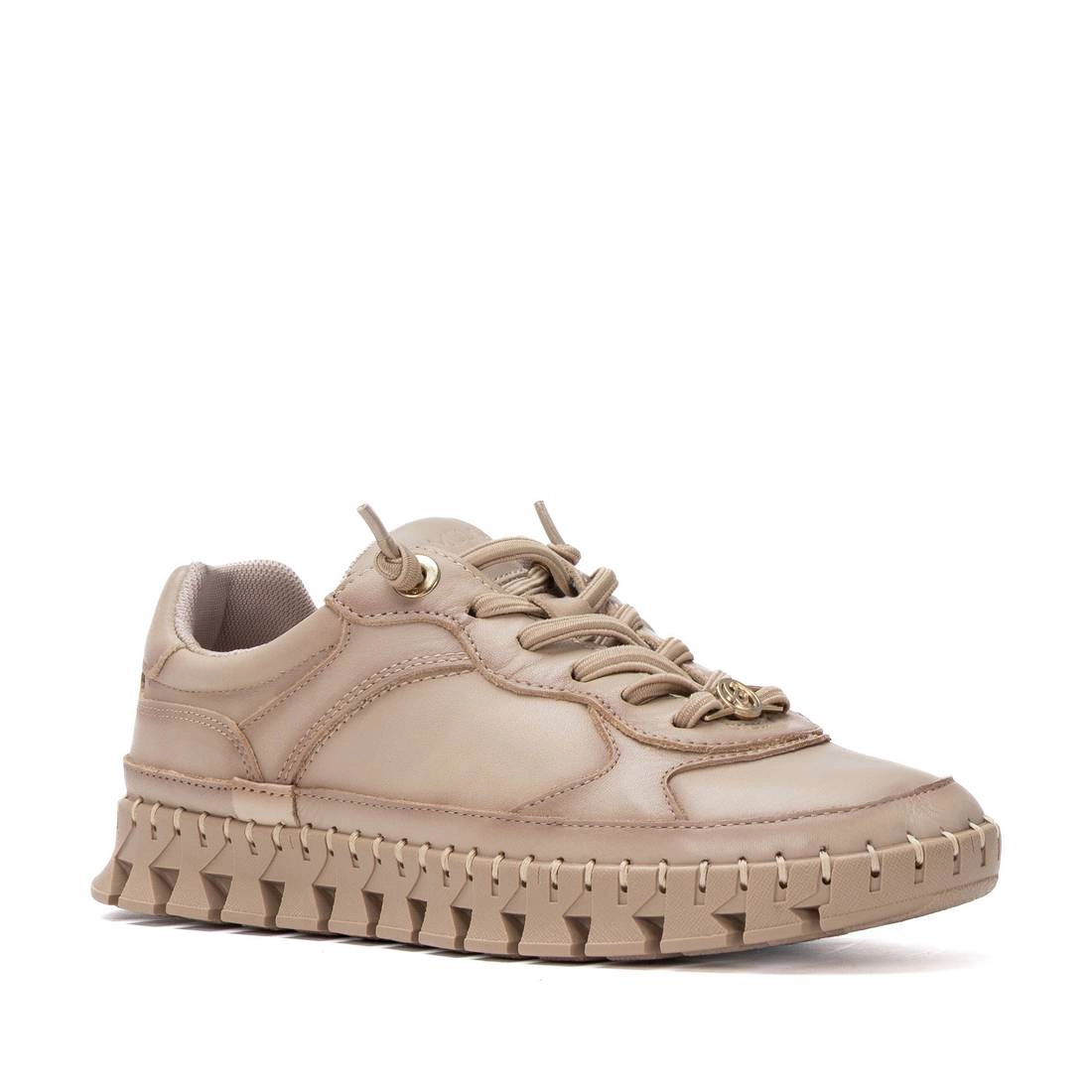 Women's Leather Lace-Up Sneakers Carmela Collection By XTI
