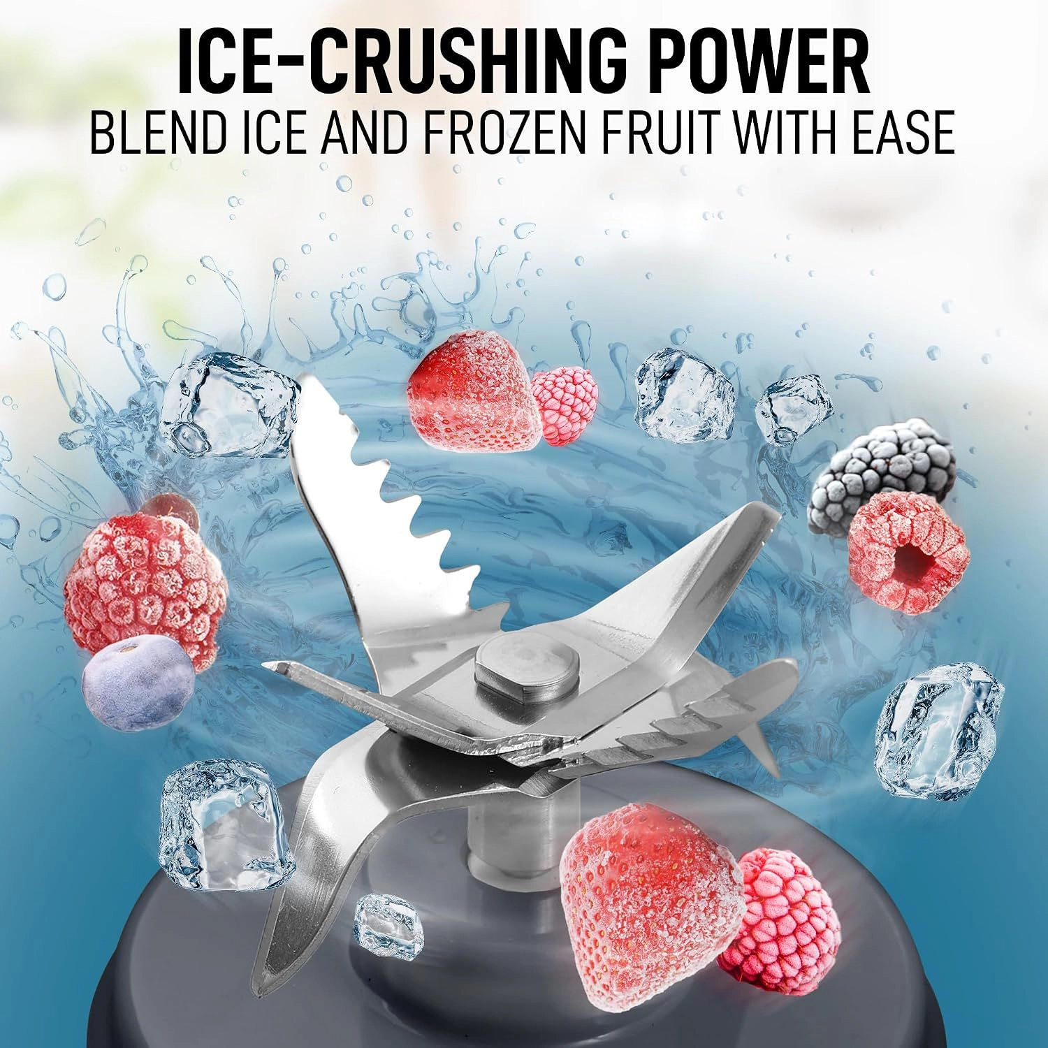 Zulay Kitchen 18oz Personal Blenders that Crush Ice - USB-C Rechargeable, Cordless Travel Blender