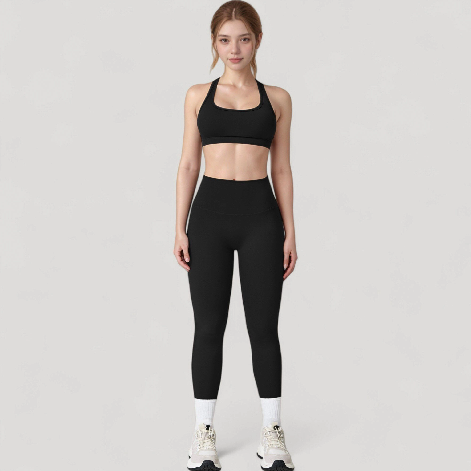 Anna-Kaci Active Women's High Waist Full Length Leggings with Seamless Design and Stretch Fit for Everyday Movement