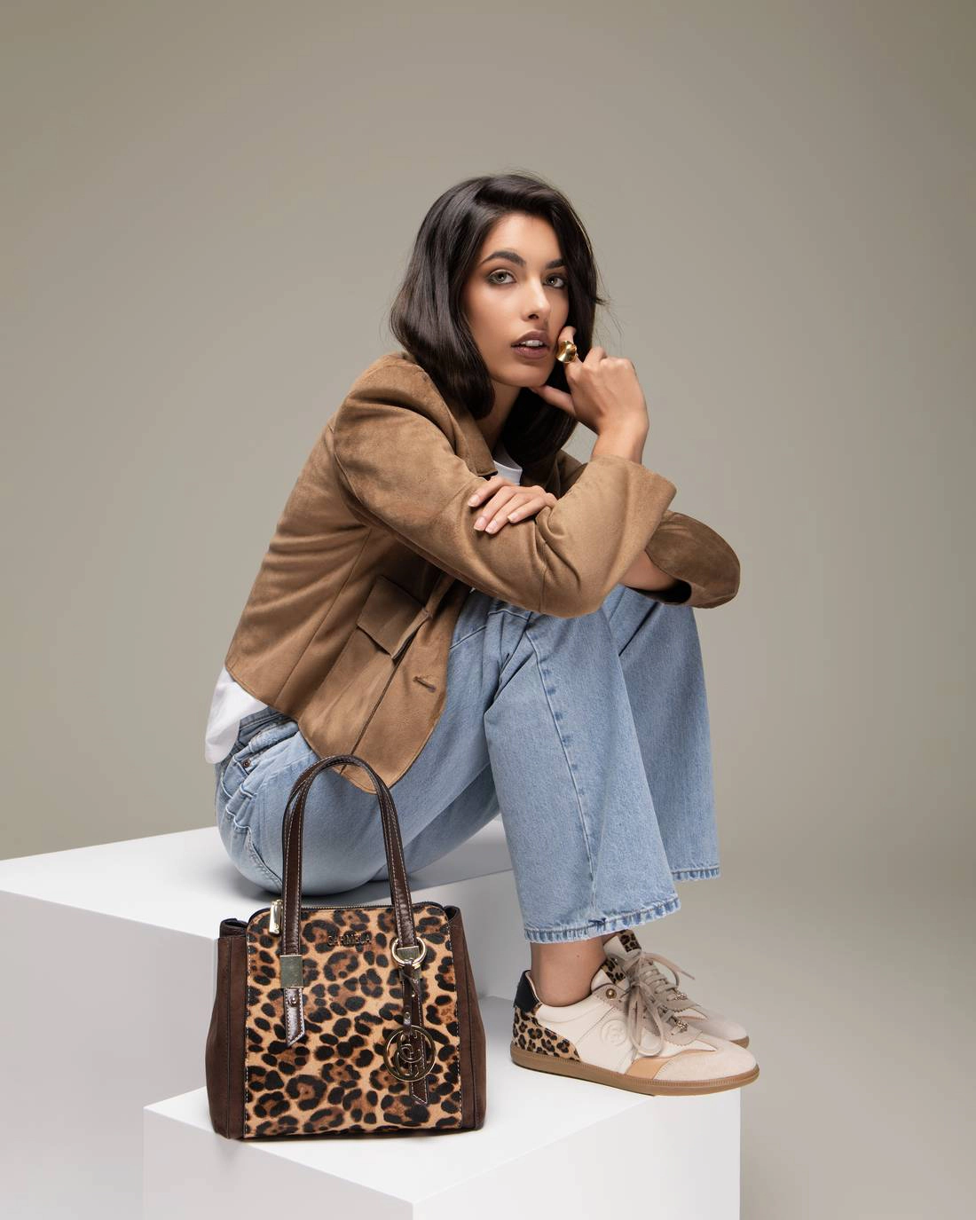 Women's Leather Lace-Up Sneakers Carmela Collection By XTI