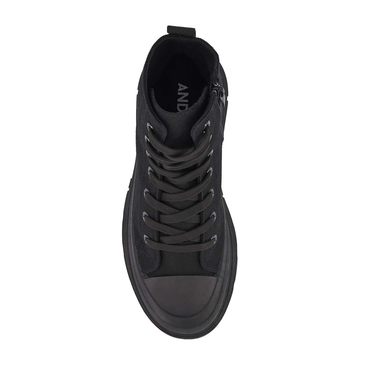 Andrea Canvas Sneaker Booties With Side Zipper