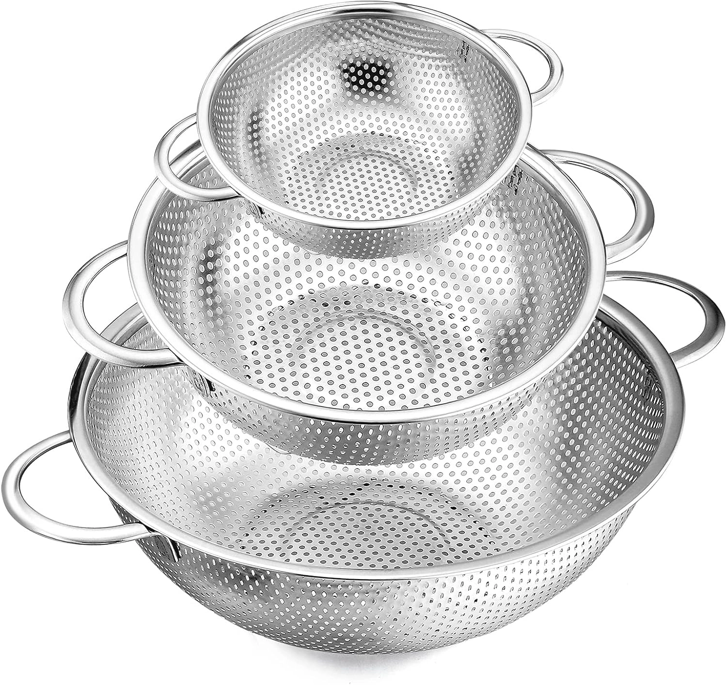 E-far Stainless Steel Colander Set