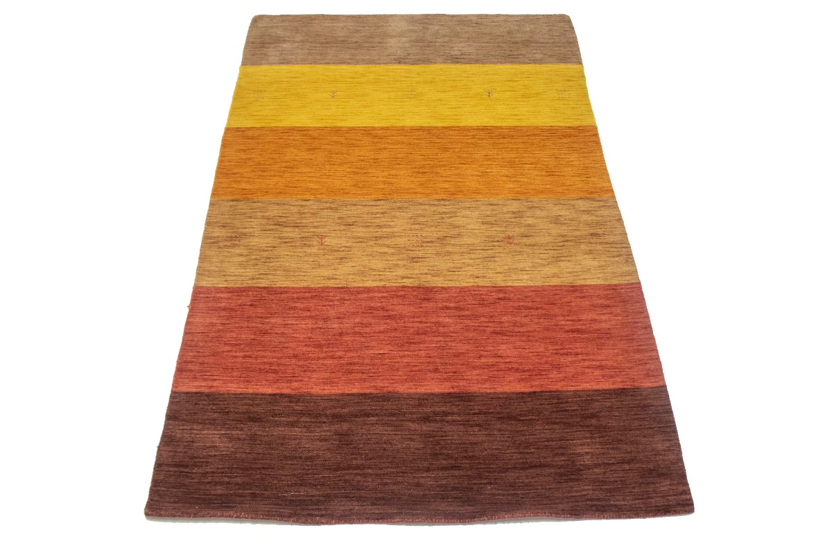 Magic Rugs 5'0 x 8'0 Hand Knotted Stripes Oriental Modern Wool Rug