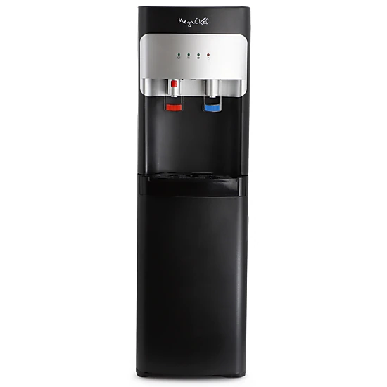 MegaChef Bottom Load Hot and Cold Water Dispenser in Black