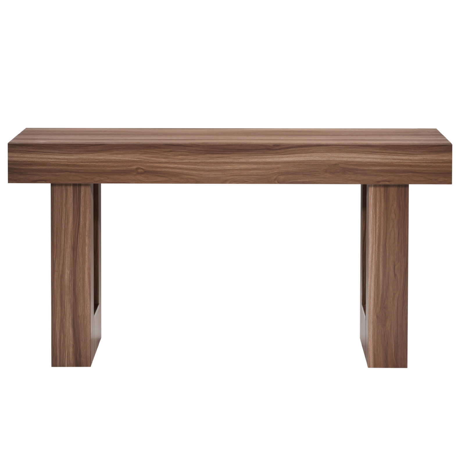 HONGGE Farmhouse Console Table Behind Couch, Wooden Rectangle Narrow Sofa Desk for Hallway Bedroom Living Room Foyer