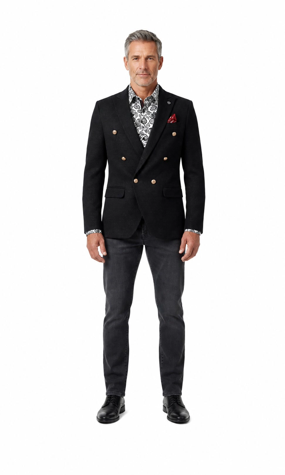 Elie Balleh Men's Slim Fit Classic Waffle Weave Sportcoat
