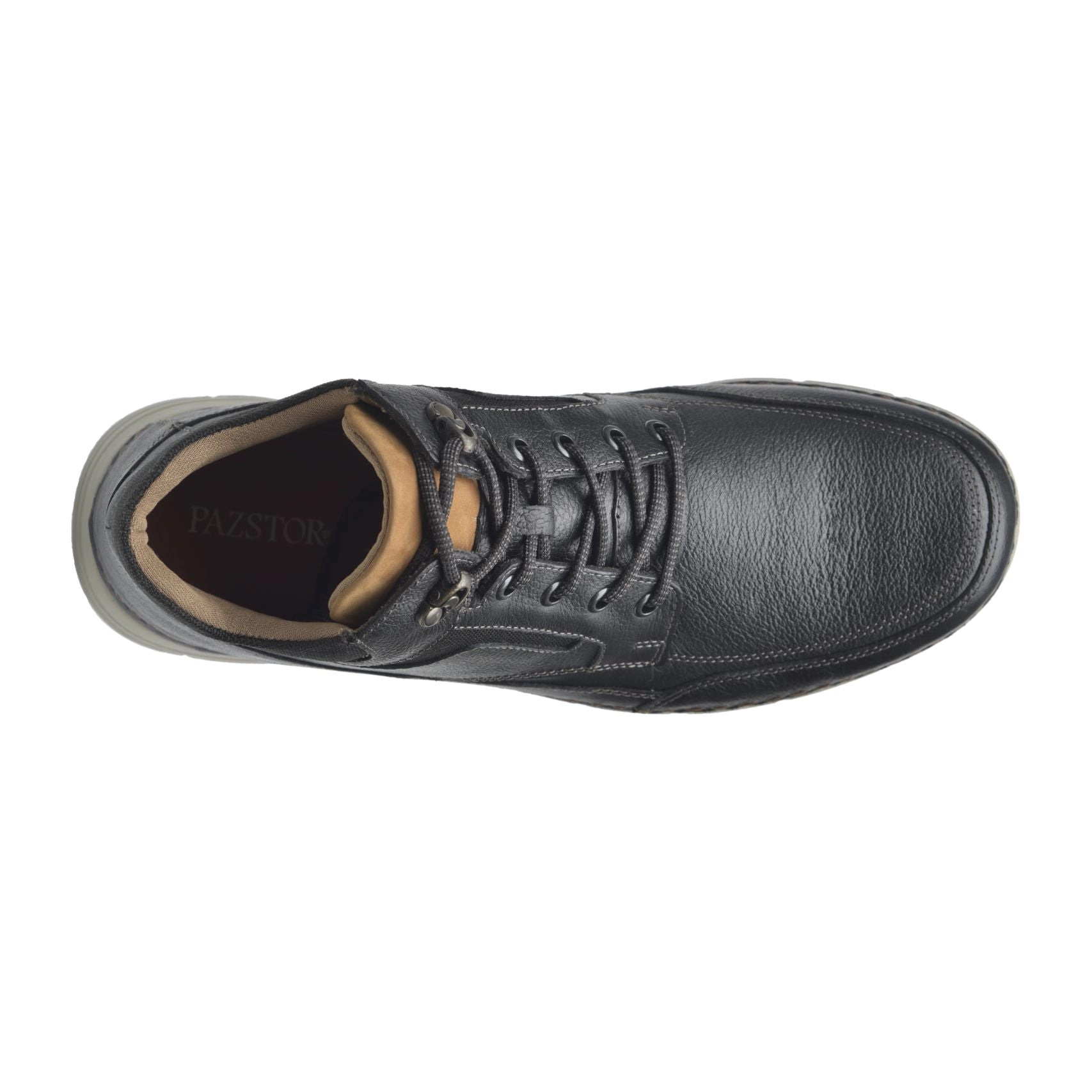 Pazstor Men's Leather Casual Boots - Rock