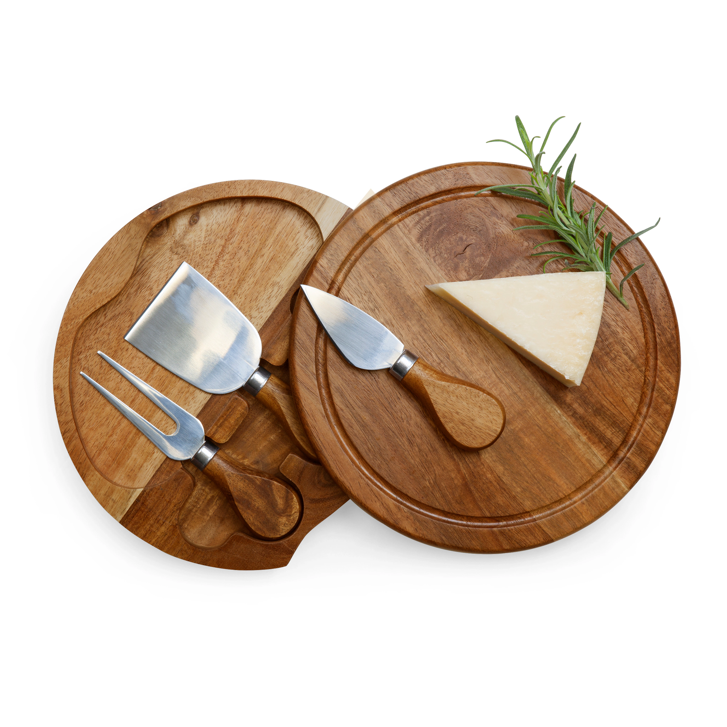 TOSCANA Acacia Brie Cheese Cutting Board & Tools Set