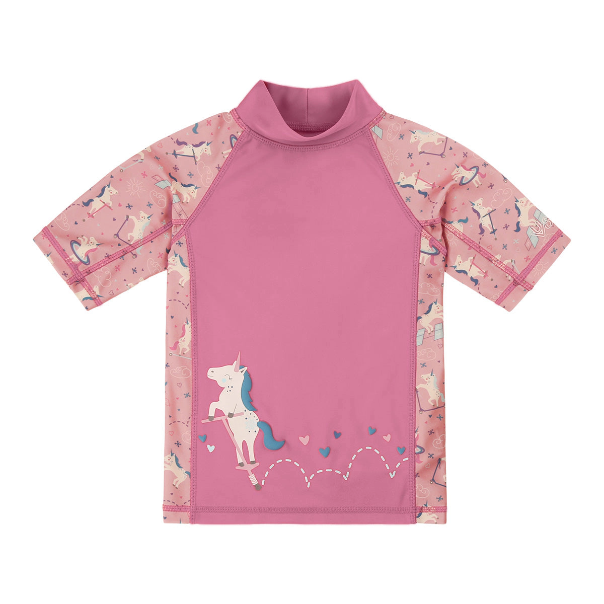 UV Skinz Girl's Short Sleeve Suny Swim Shirt