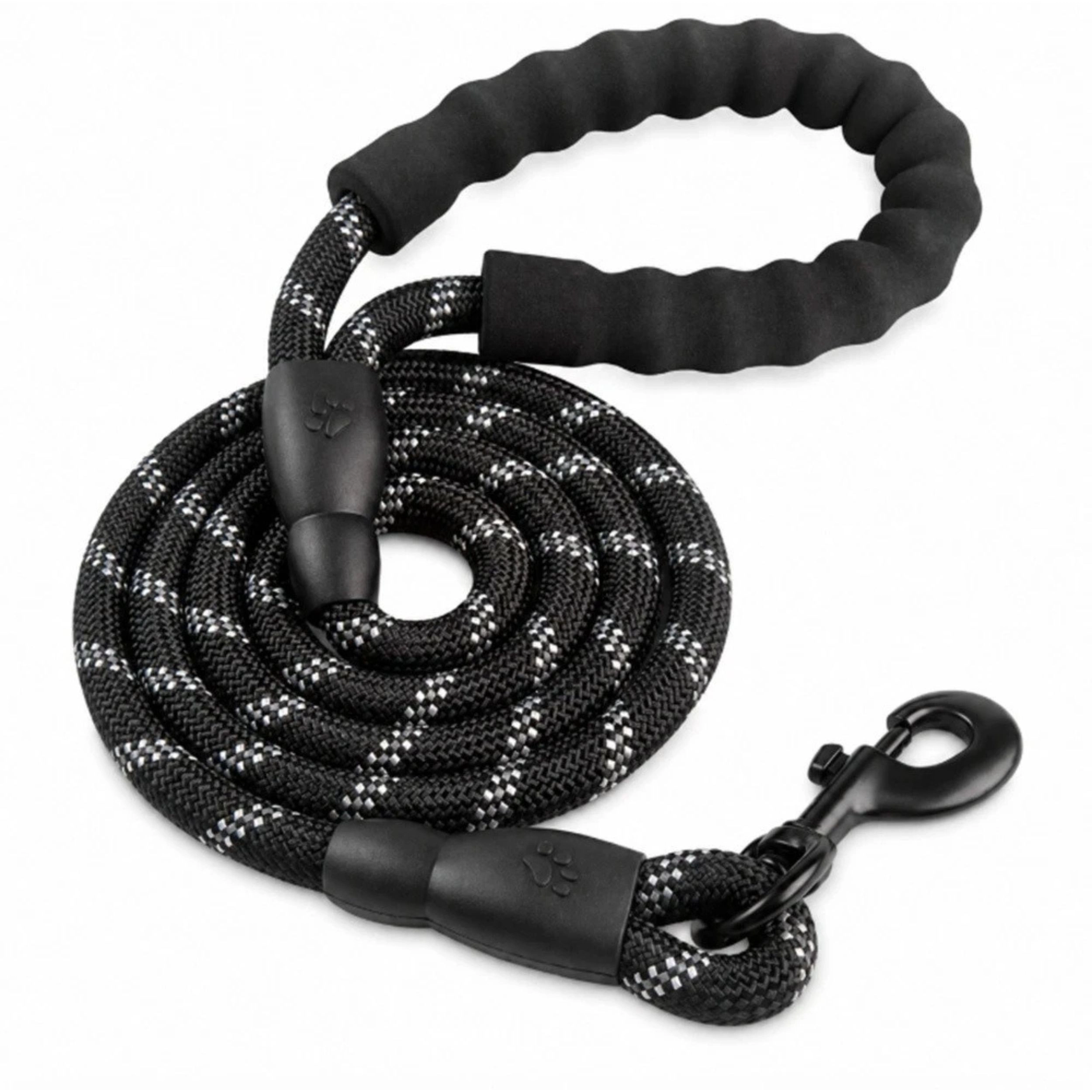 Home Collection 5FT Reflective Nylon Dog Rope Leash with Padded Handle