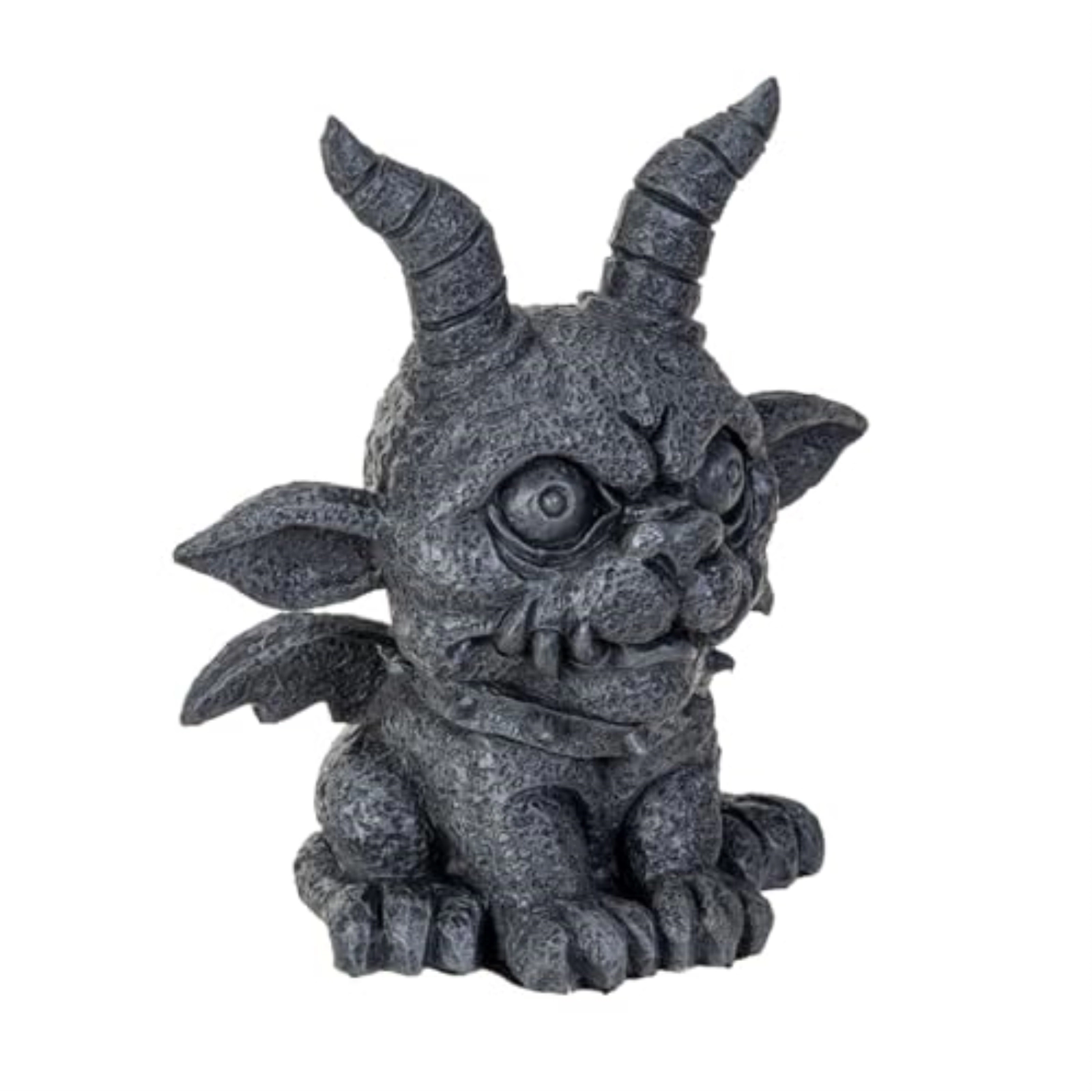 Pacific Giftware Gothic Gargoyle Agamon Resin Figurine Decorative Sculpture with Gray Stone-Look Finish 5.1 inch