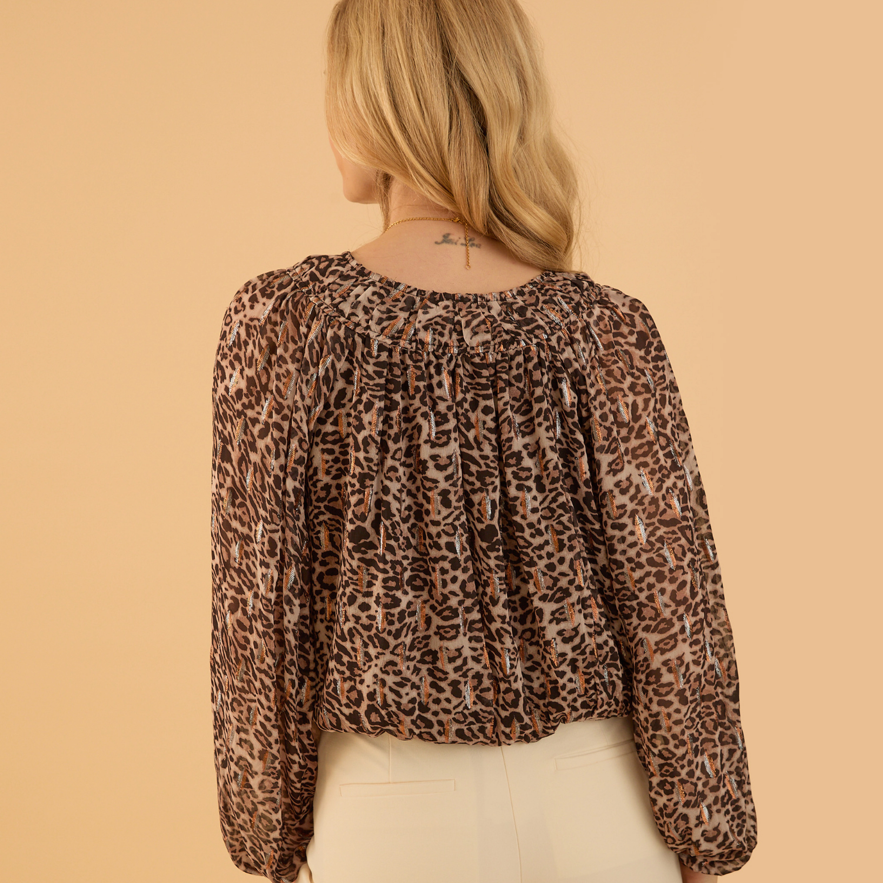 Rose & Nancy Women's Sienna Print Blouson Blouse