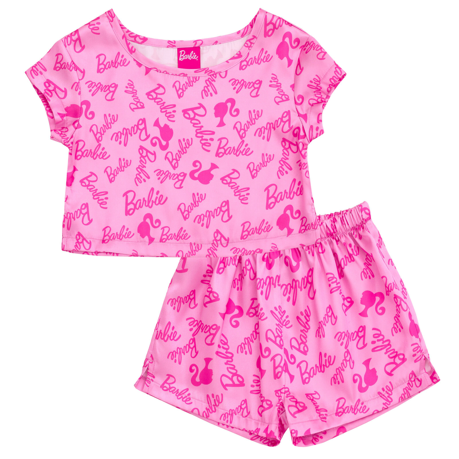 Barbie Girls' 2-Piece Pajama Shorts Set