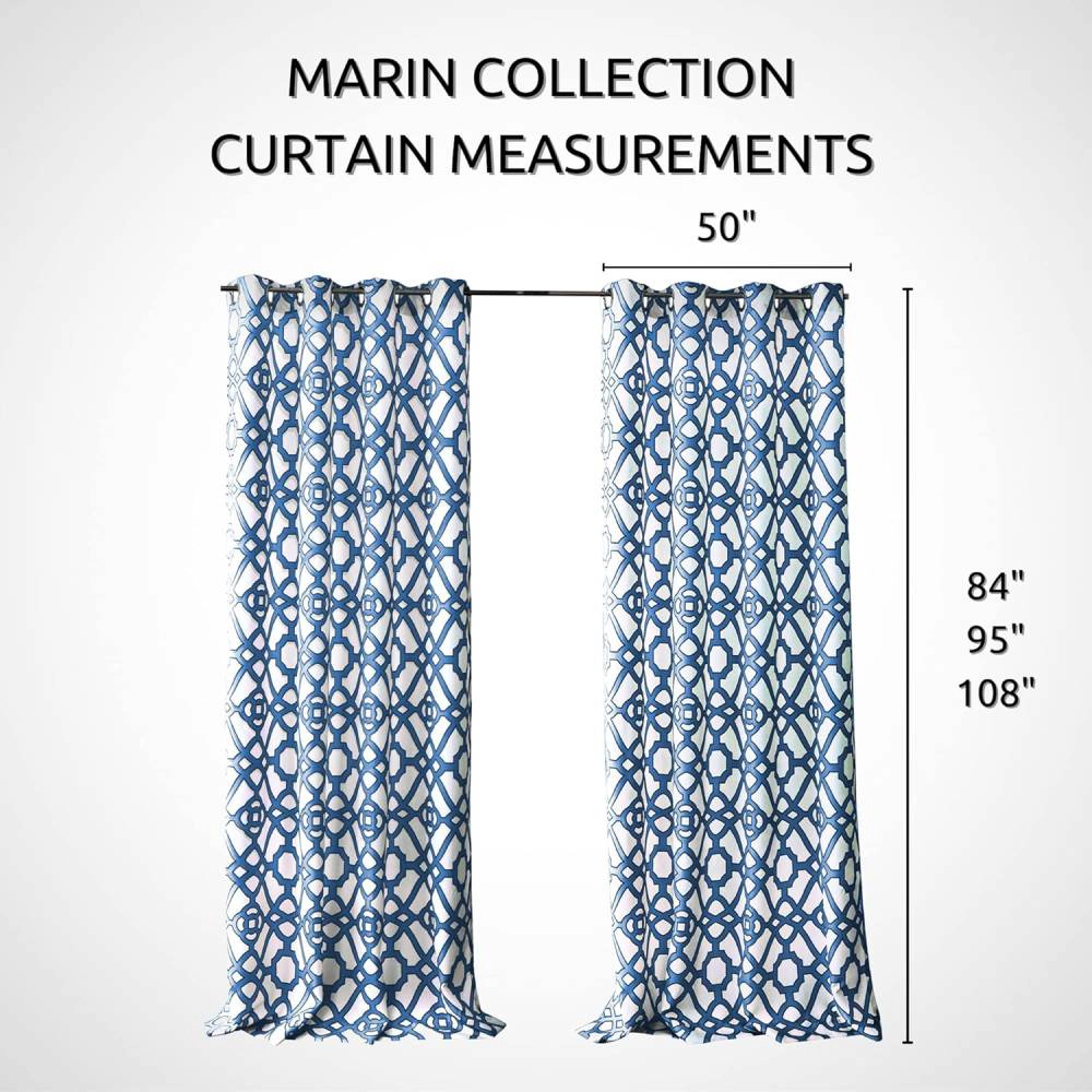 Radiant Essence Unisex Water-Resistant Geometric Patio Curtains
