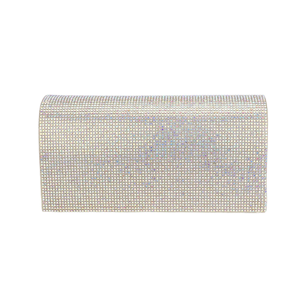 FASHNZFAB Bling Studded Box Evening Bag / Clutch Crossbody