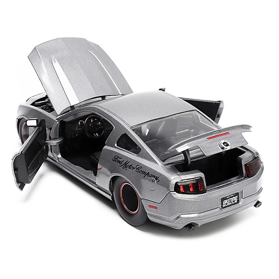 Jada 2010 Ford Mustang Gt Gray Metallic With Flames "Ford Motor Company" "Bigtime Muscle" Series 1/24 Diecast