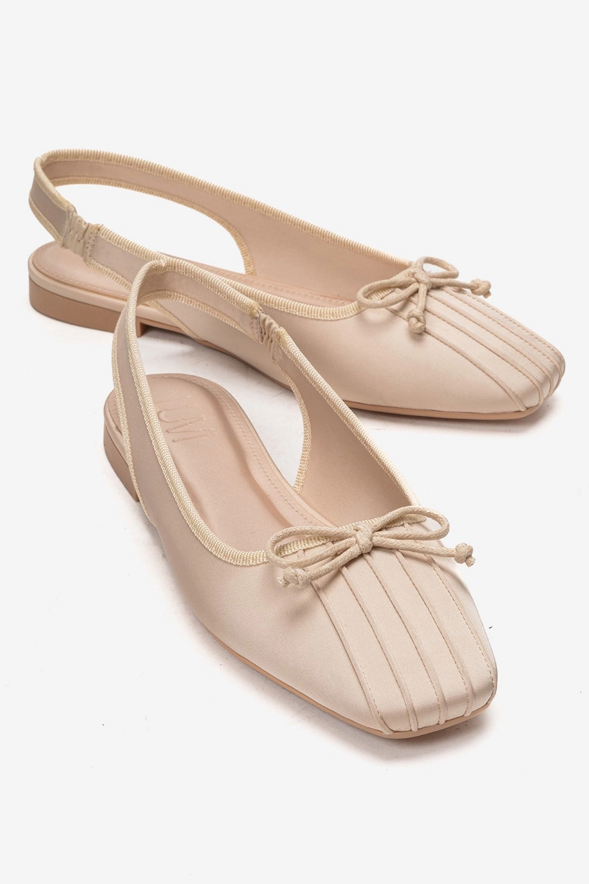 Prologue Shoes Womens Zelvia Bow Slingback Ballet Flat