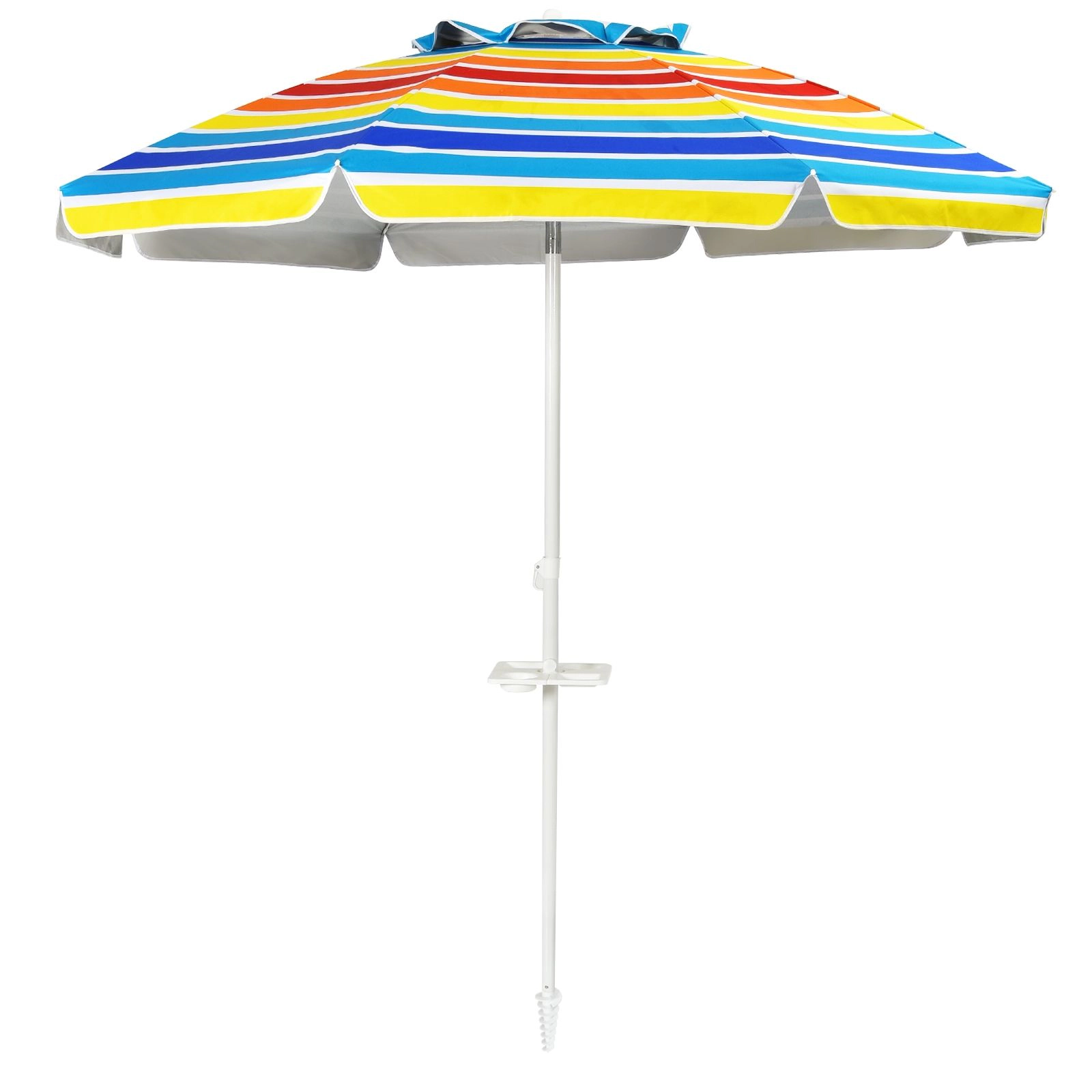 SlickBlue Portable Outdoor Beach Umbrella with Carry Bag and Vented Canopy