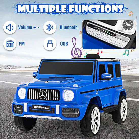 Glintex 12V Kids Ride-On SUV with Four-Wheel Spring Suspension