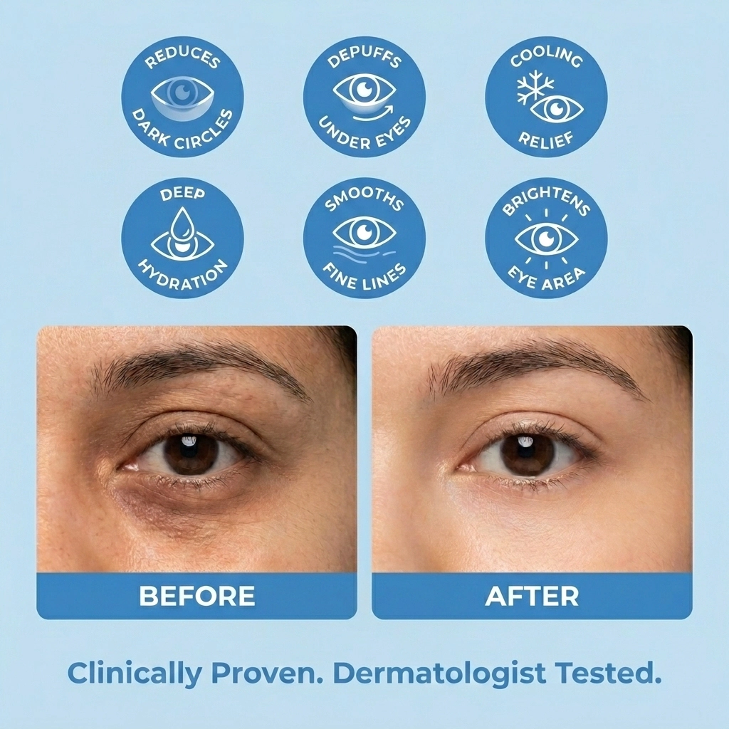 Lovery Hyaluronic Hydration-Boosting Eye Balm - Korean Skin Care Moisture & Line-Smoothing Treatment
