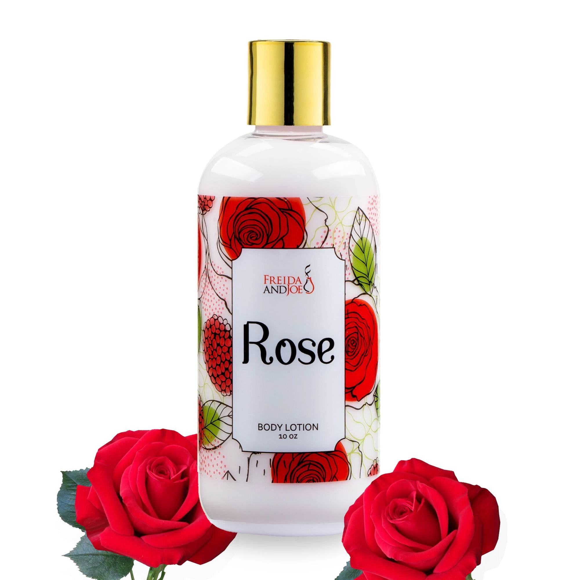 Freida and Joe Women Rose Fragrance Body Lotion in 10oz Bottle