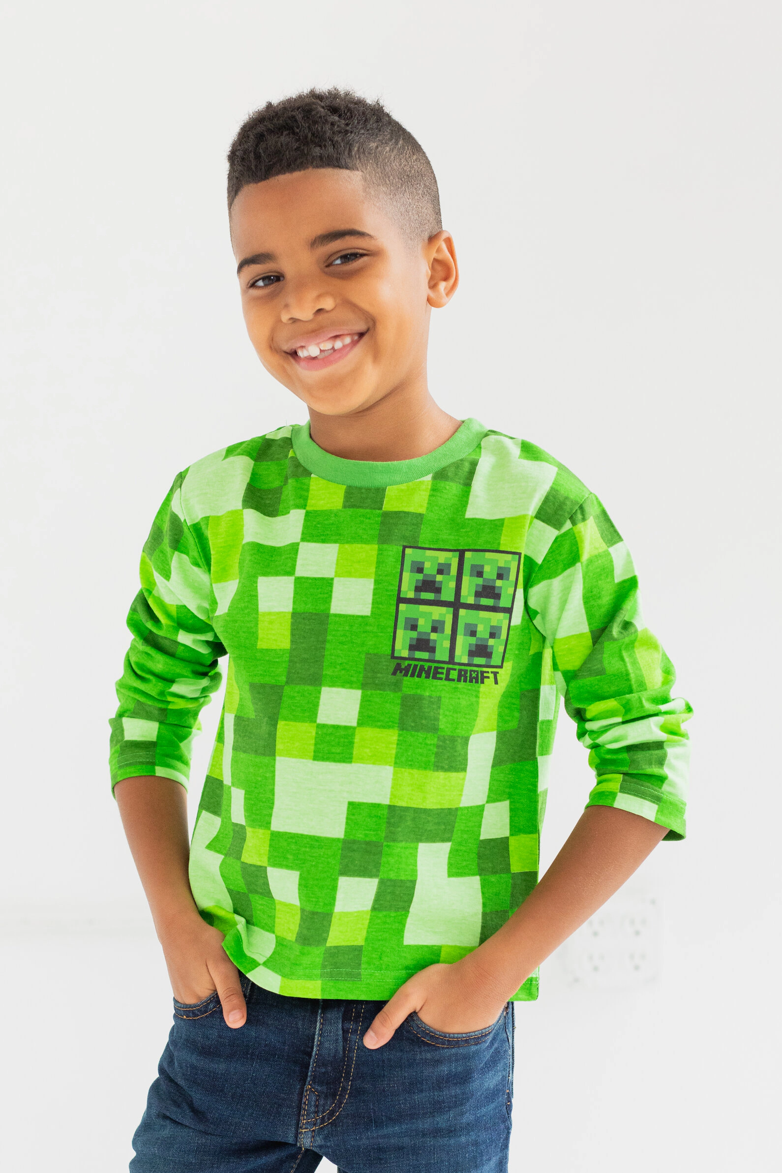 Minecraft Boys' Long Sleeve T-Shirt 2-Pack