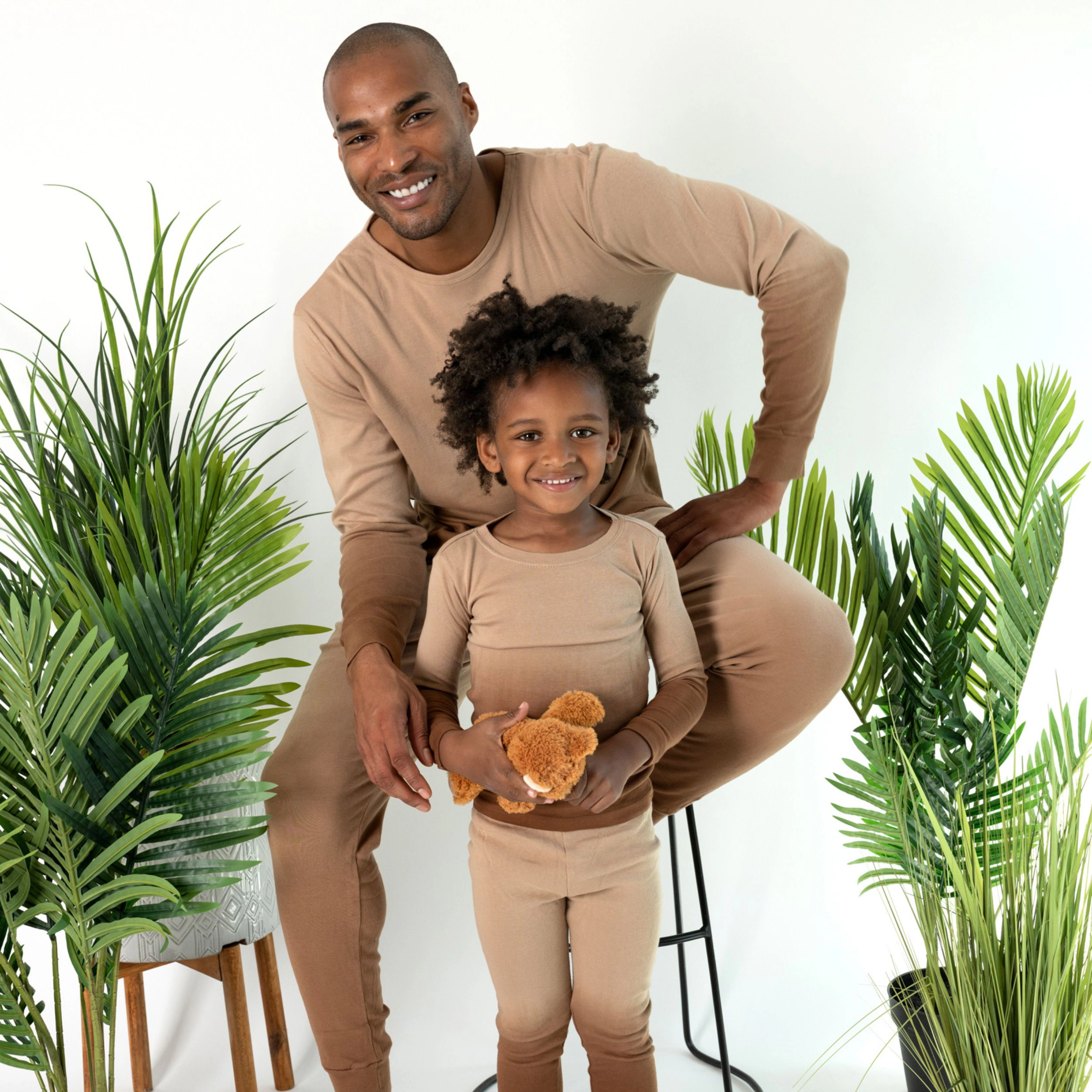 Leveret Men's 2-Piece Cotton Snug Fit Ombre Pajama Set