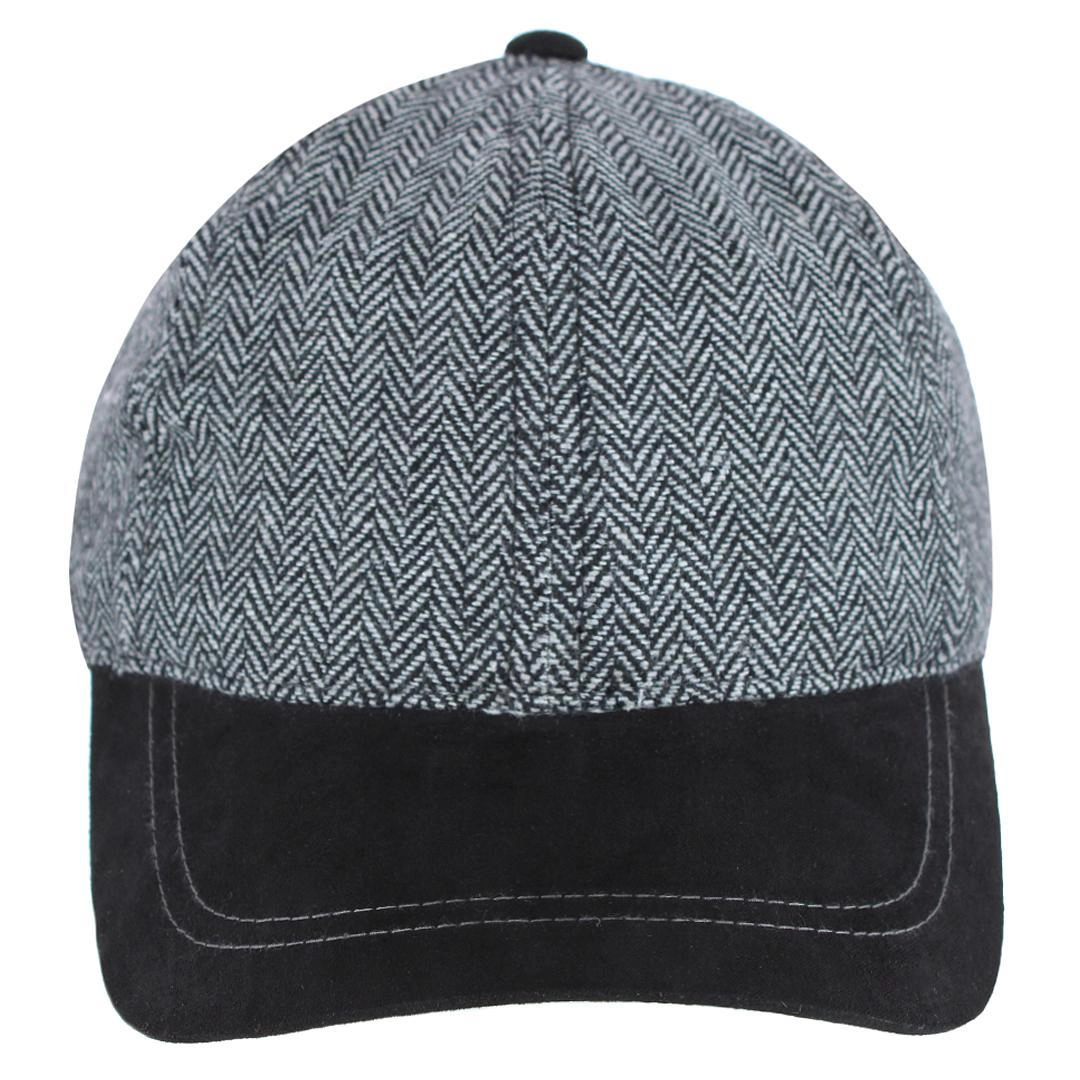 Broner Men's Wool Blend Herringbone Baseball Cap