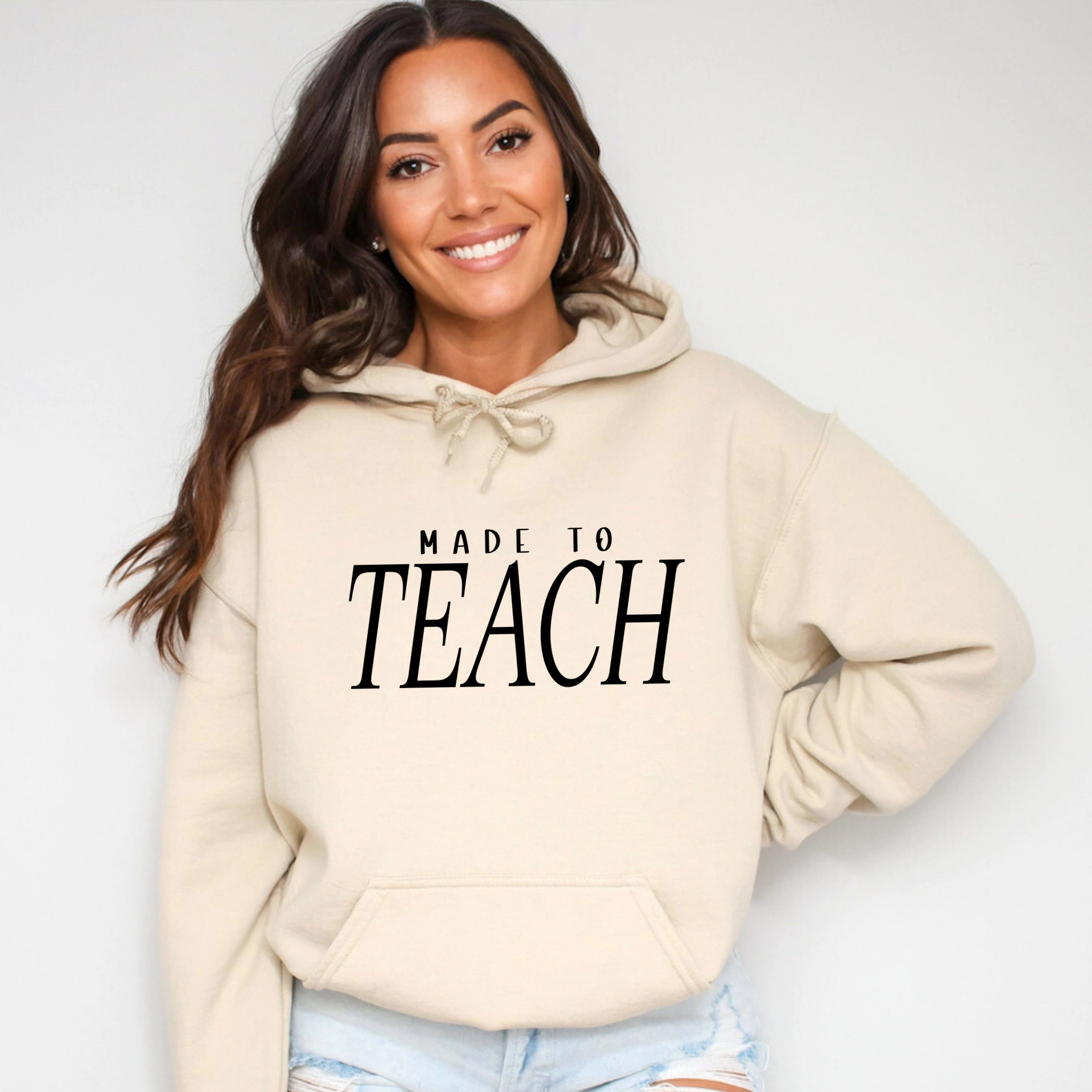 Simply Sage Market - Made To Teach Italic Women's Graphic Hoodie