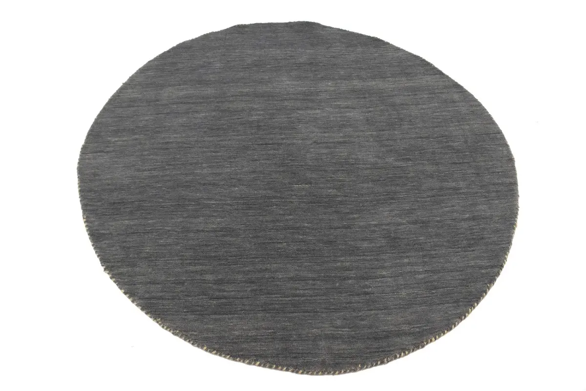 Magic Rugs Gray Solid Tribal 5X5 Lori Gabbeh Oriental Round Rug