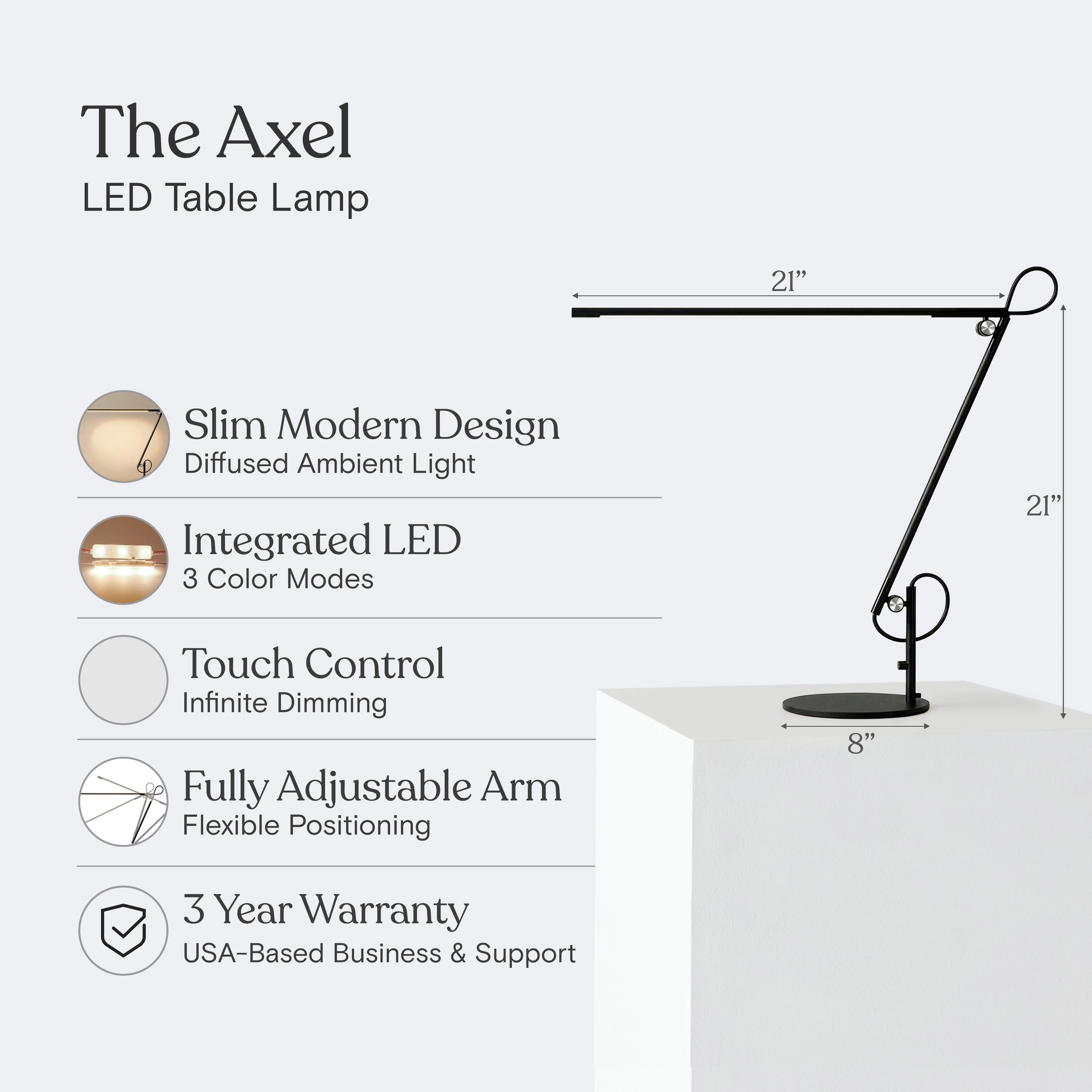 Brightech Axel Pleated Drum Desk Lamp
