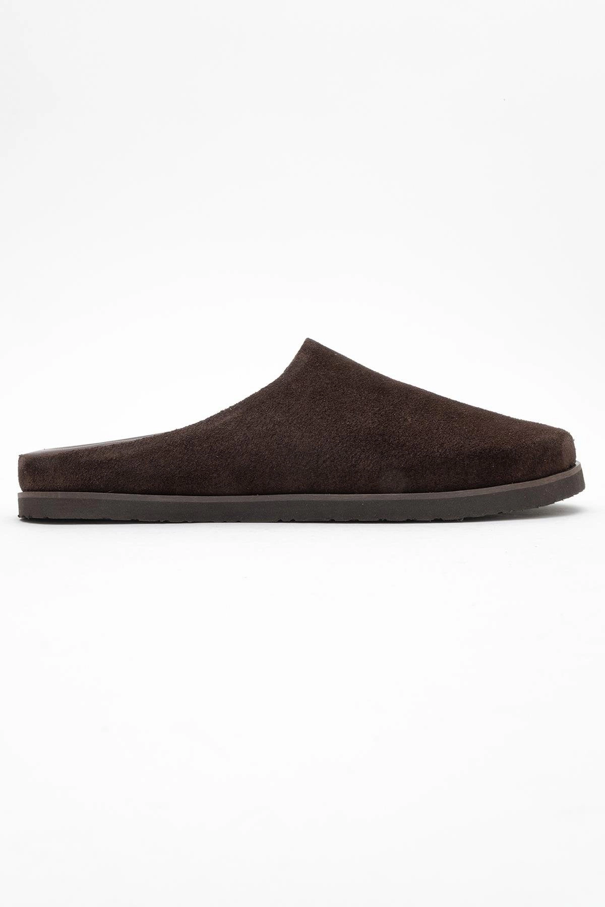 Forever & Always Womens Space Suede Leather Slide Sandals