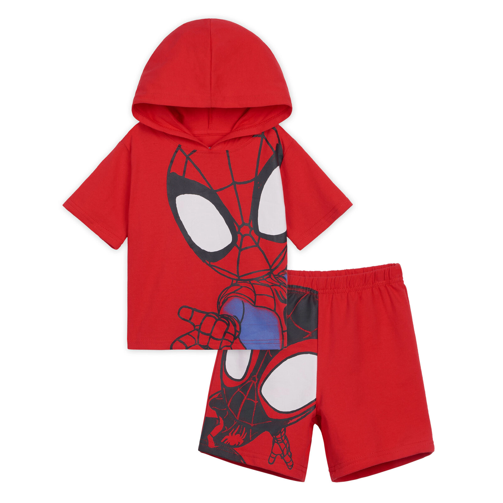Marvel Spidey and His Amazing Friends Boys' Hooded T-Shirt Shorts Set