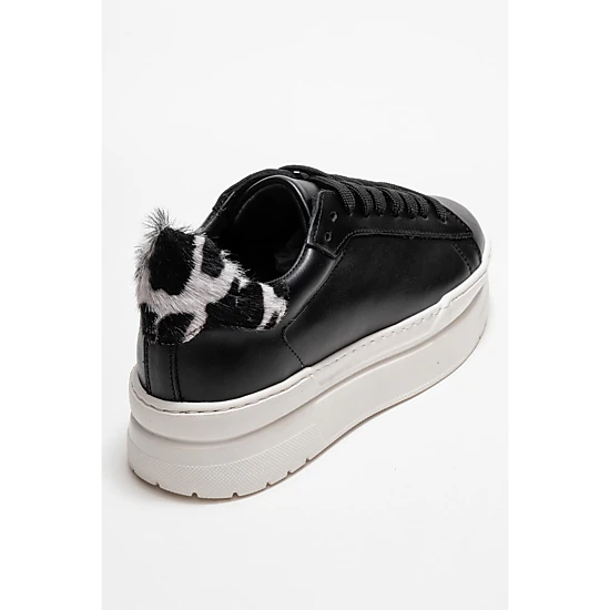 Forever & Always Womens Anabel Leather Platform Sneakers