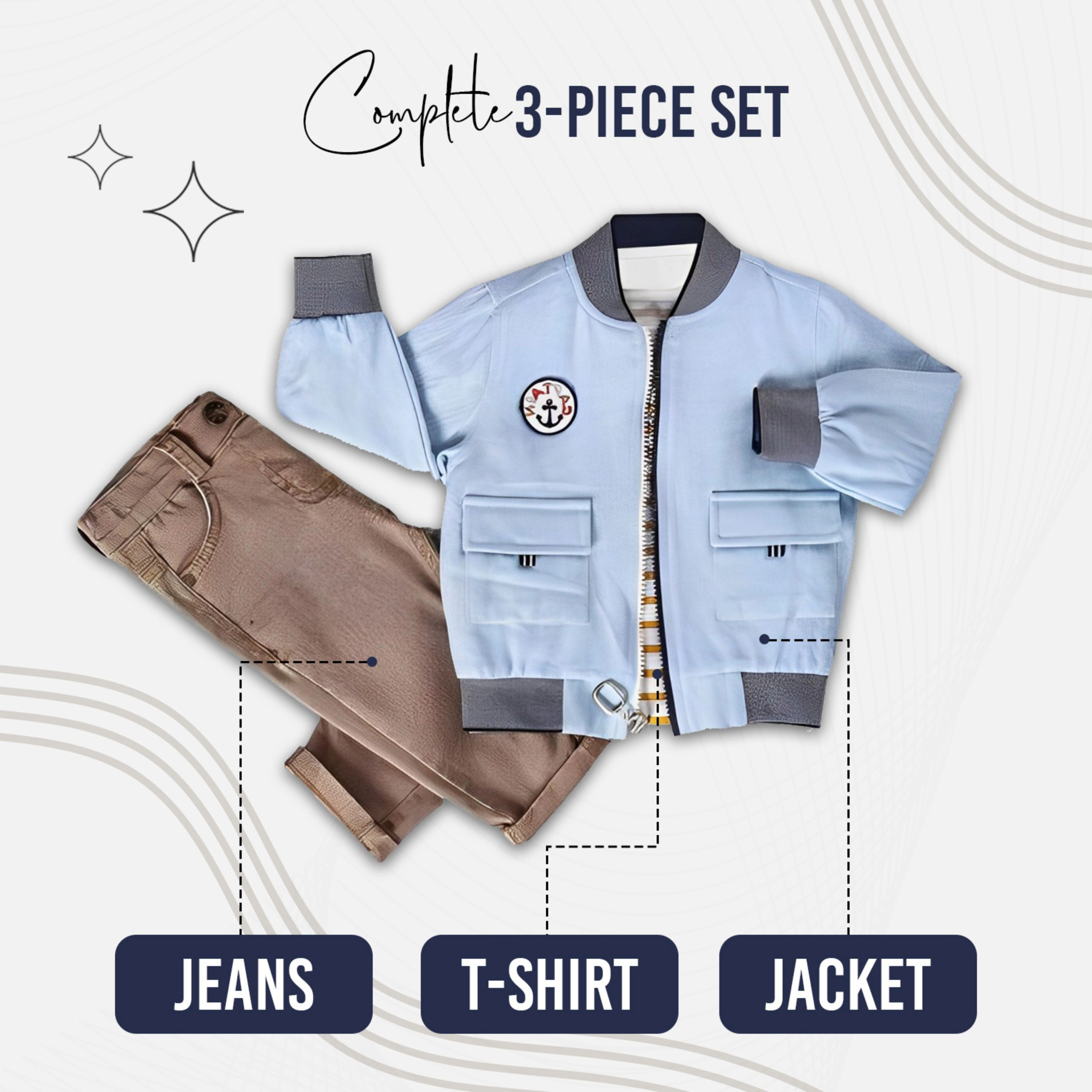 Wear Sierra Boys Toddler 3‑Piece Outfit Set