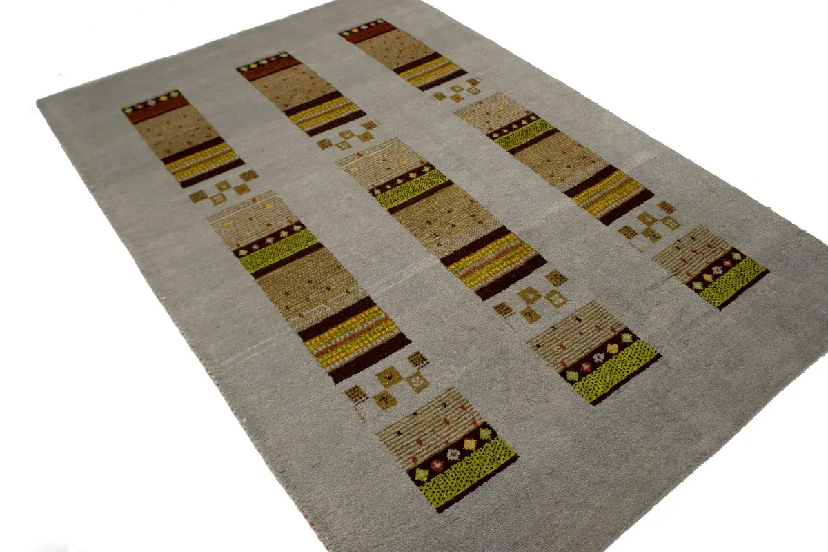 Magic Rugs Gray Geometric 6X8 Indo-Gabbeh Oriental Rug