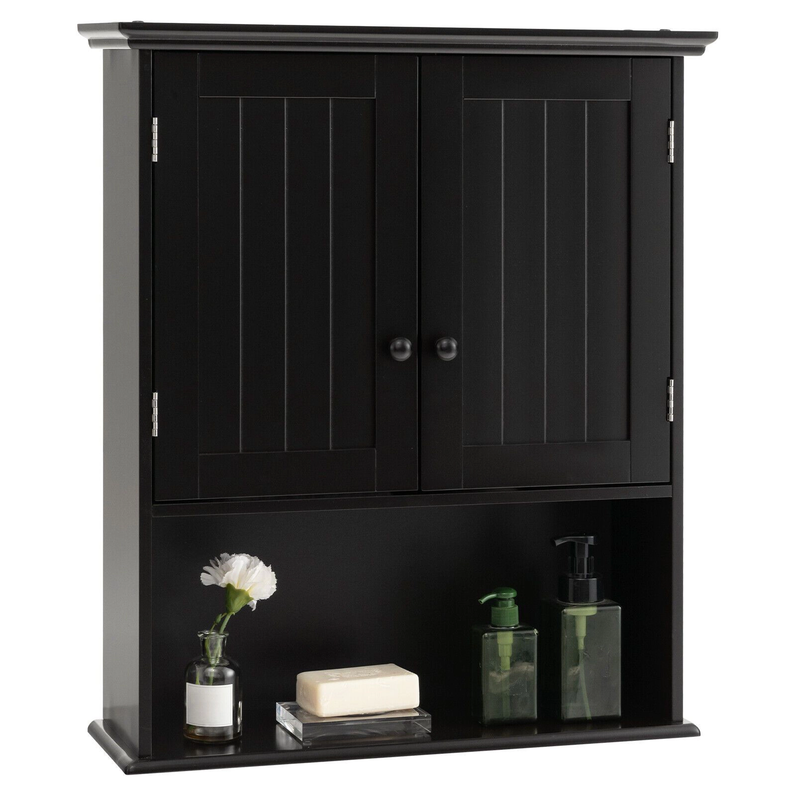 SlickBlue Freestanding Bathroom Cabinet with MDF Storage Shelves