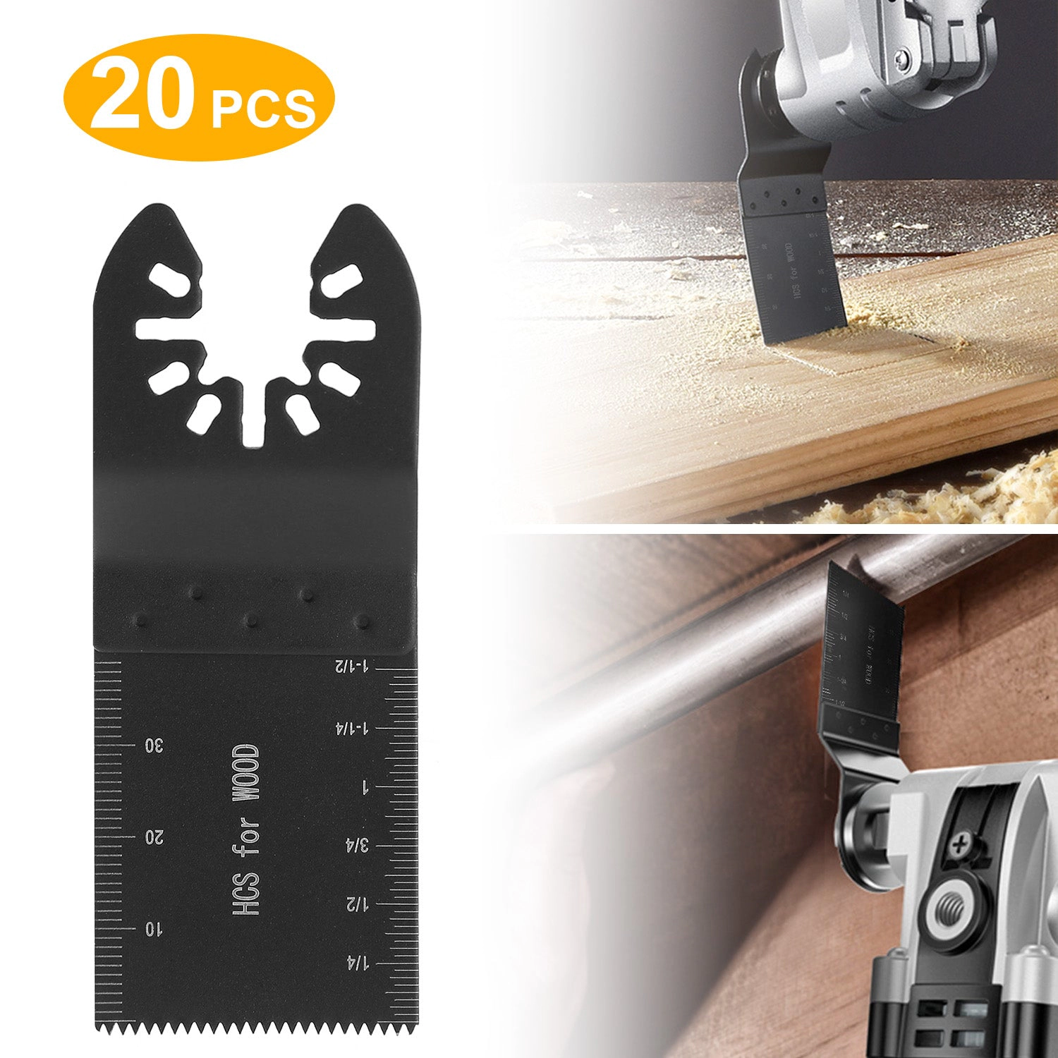GBruno 20-Piece High-Carbon Steel Oscillating Saw Blades