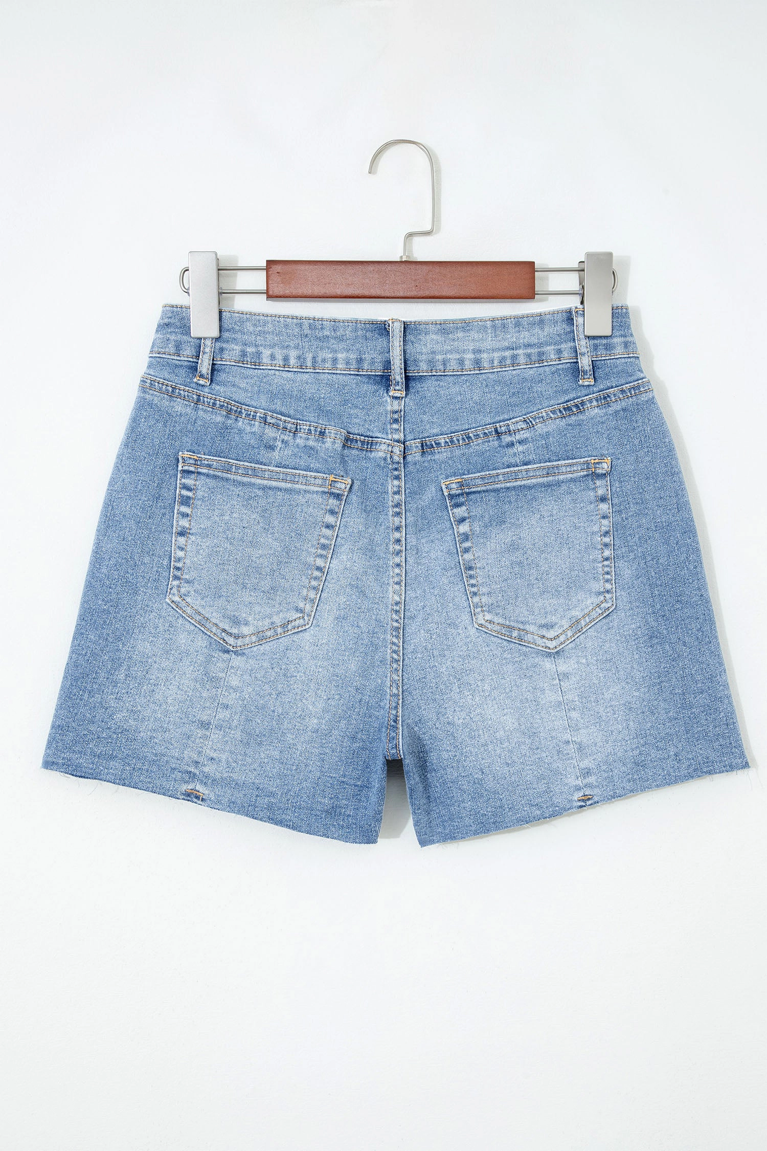 Threaded Pear Rayne Wash Raw Hem Shorts