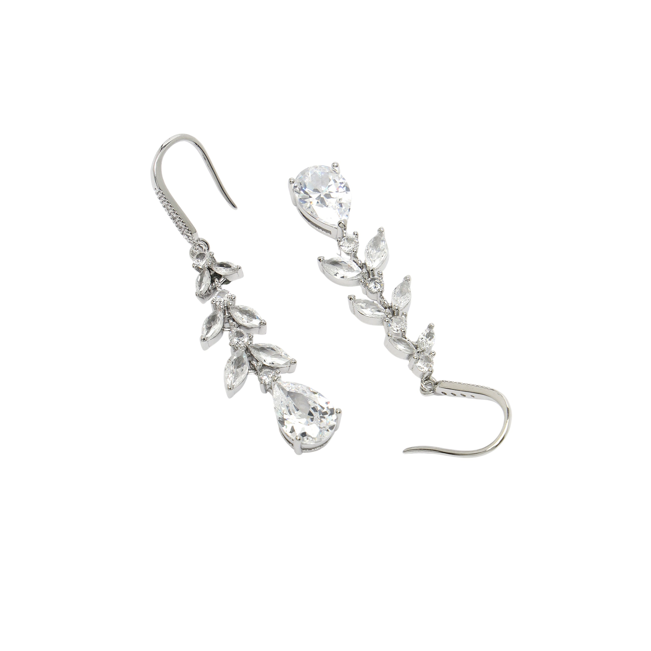 AGP PARIS Womens Diva Collection Classy Petal Drop Earrings