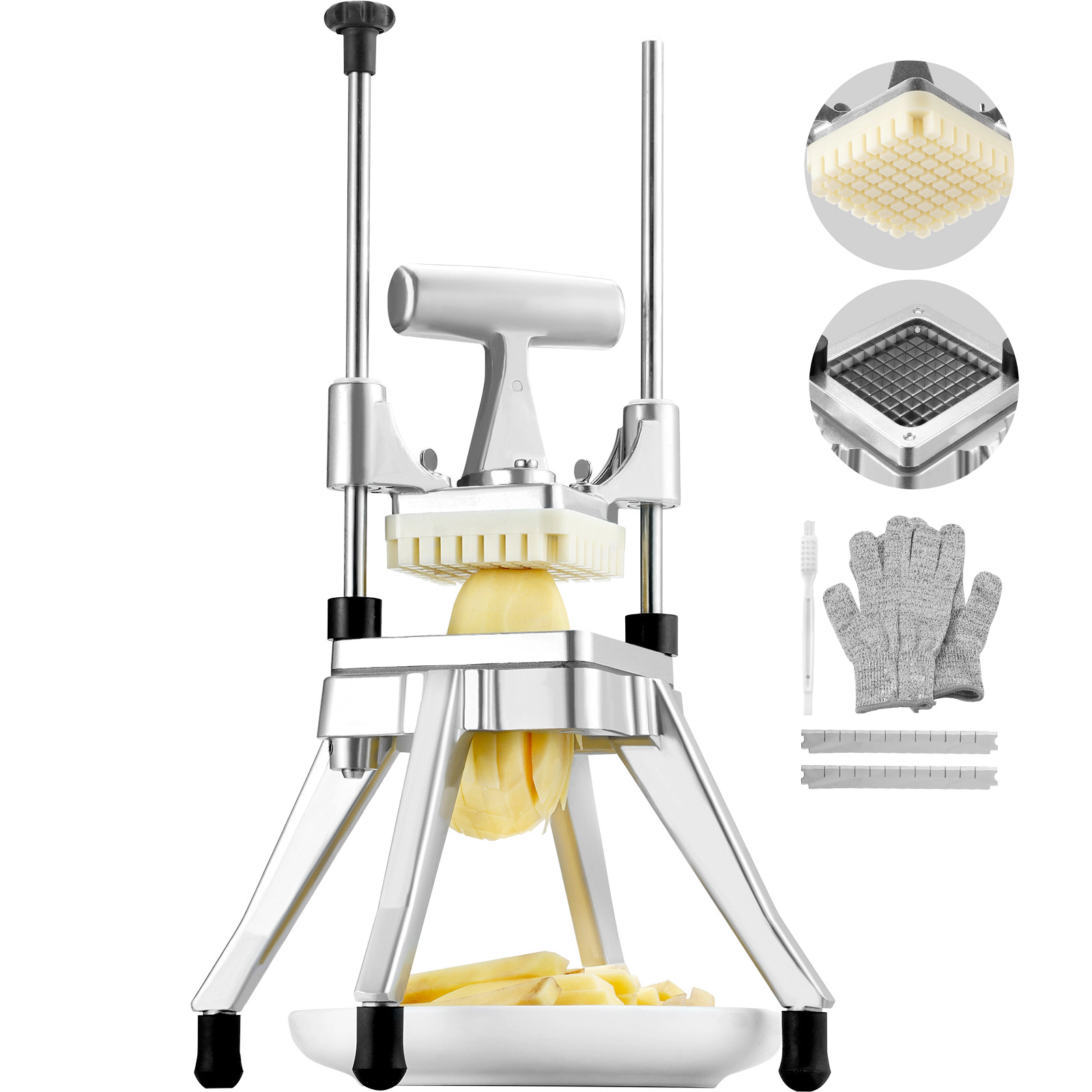 HONGGE Commercial Vegetable Fruit Chopper Blade Heavy Duty Professional Food Dicer French Fry Cutter Onion Slicer